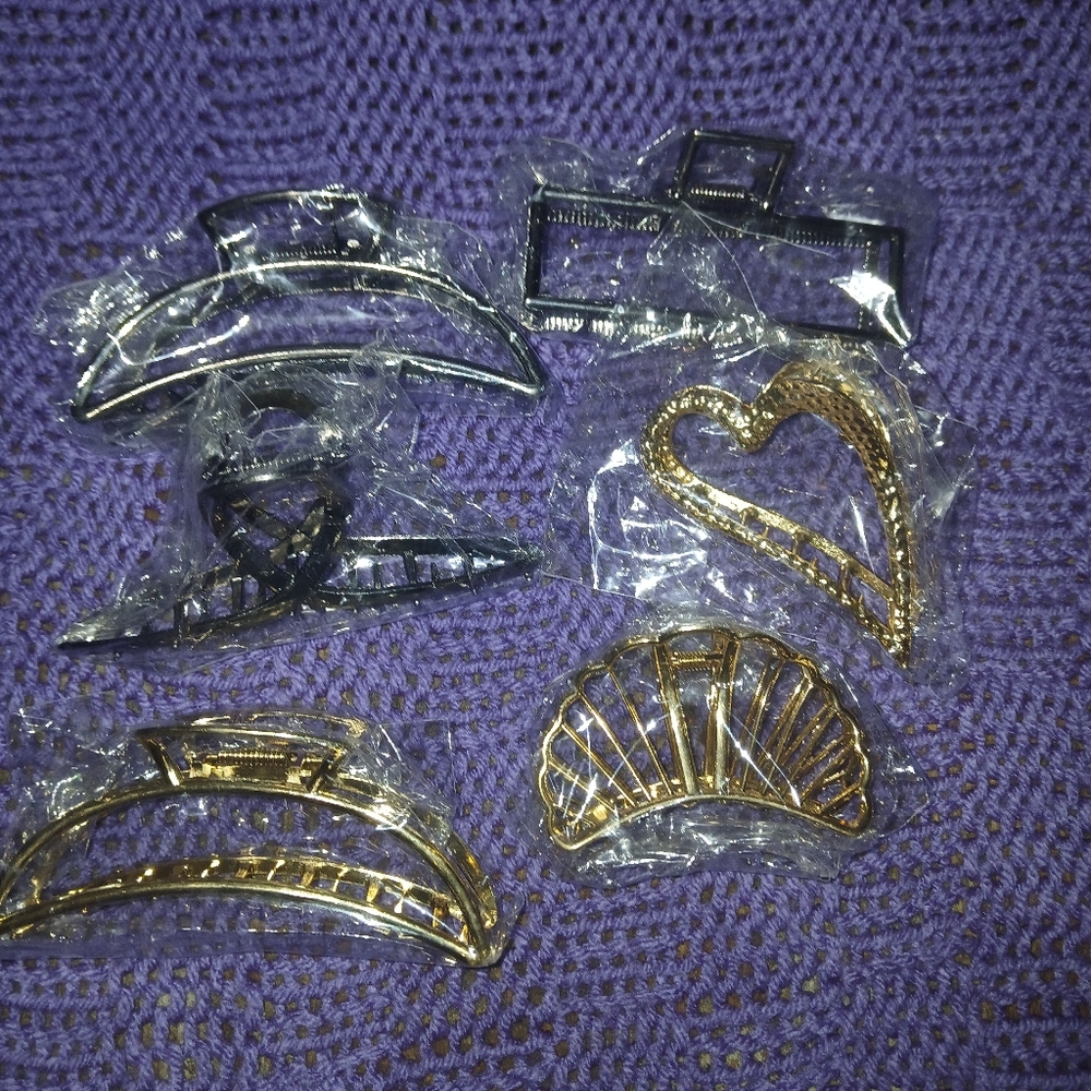 6pc Hair Clips Set